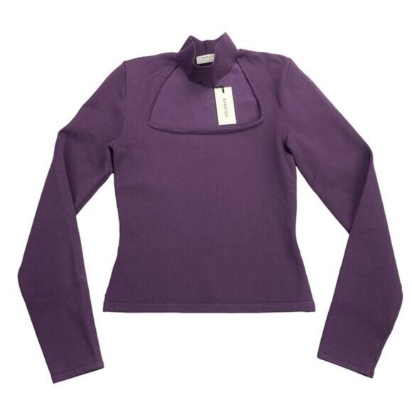 NWT BABATON Aritzia Florine Sculpt Knit Sweater Sz Medium - Picture 5 of 10